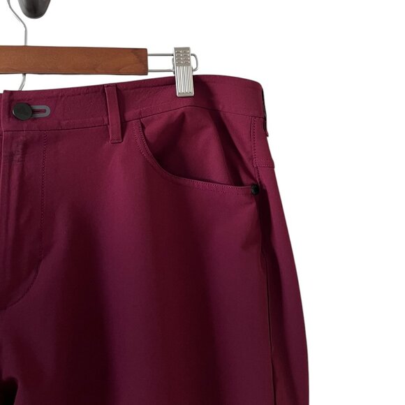 Public Rec Workday Technical Pant In Maroon Size 38/32 - Picture 6 of 16